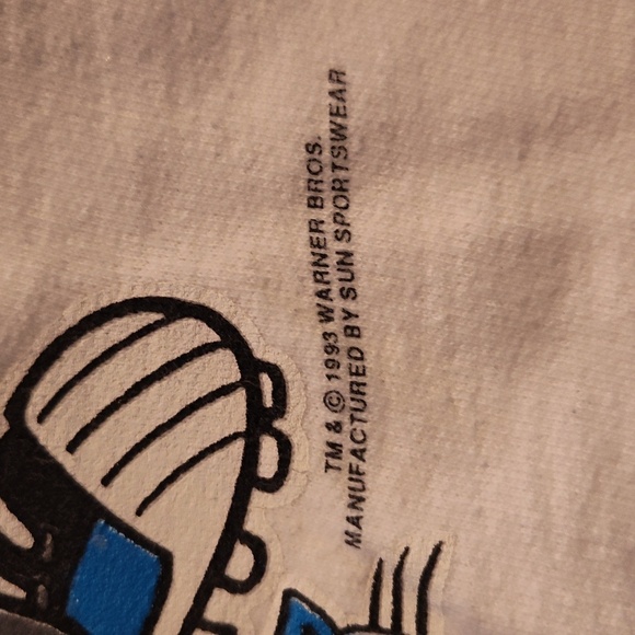 Vintage Carolina Panthers Looney tunes 1993 sweatshirt size medium - Picture 14 of 14